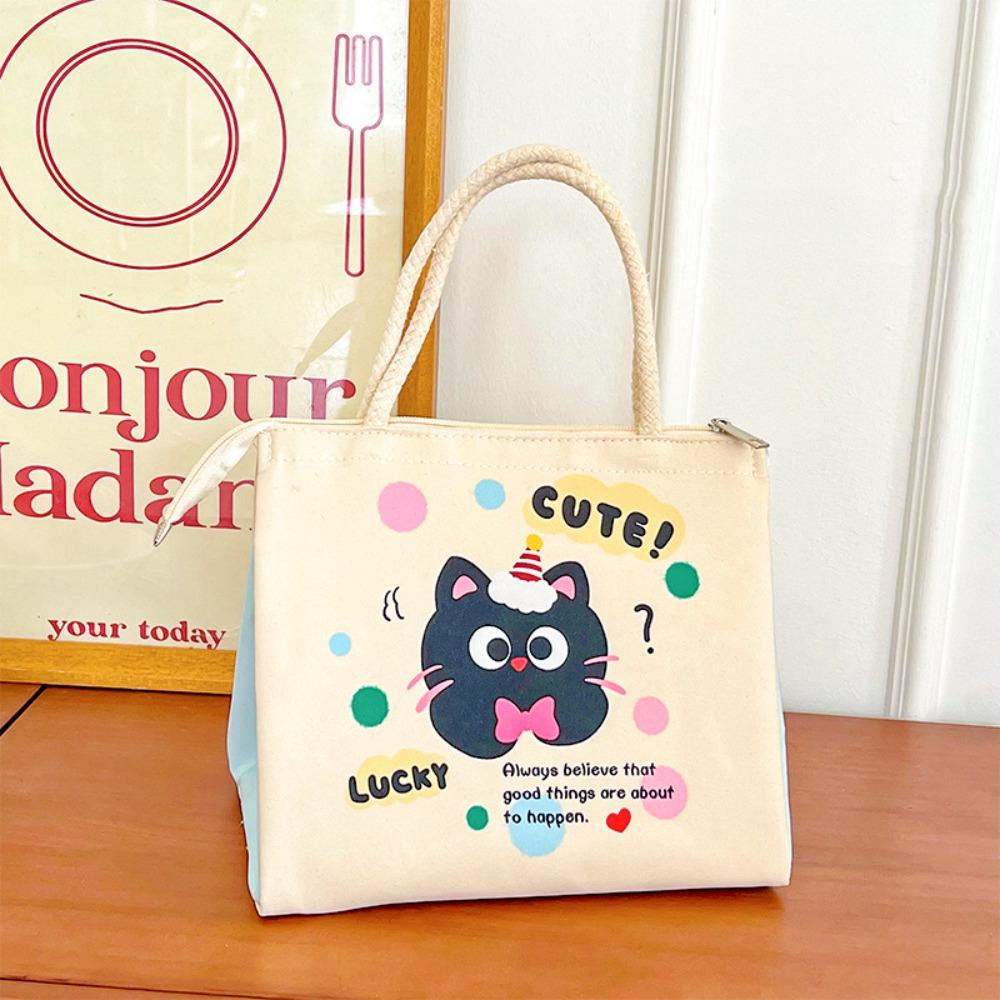 Cartoon Thermal Lunch Bag Waterproof Picnic Handbag Casual Cooler Lunch Bag  Travel