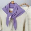 Triangle Scarf Women Headscarf Knitted Scarf Multi-functional Warm Knitted Scarf