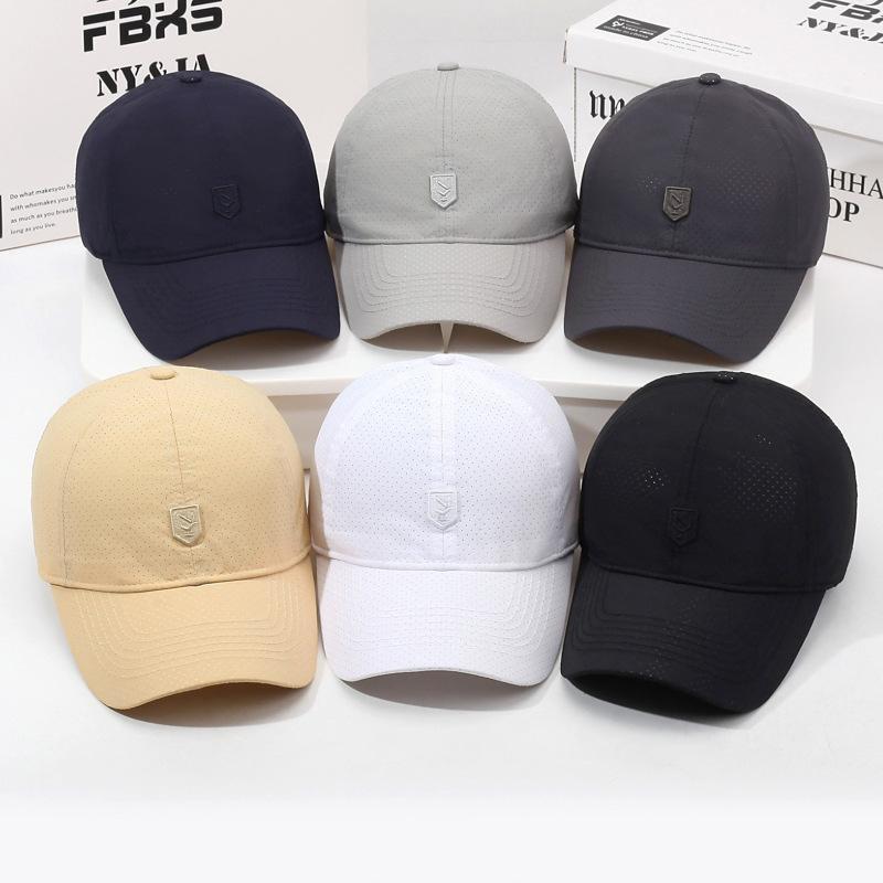 Summer Embroidered Letter Baseball Cap Quick-Drying Hat Men Outdoor Breathable Sunshade Hat
