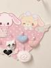 Adorable Rabbit Felt Cork Board Wall Decor & Message Holder