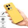 For Xiaomi Redmi Note 13 Pro 5G/Poco X6 5G Case Liquid Silicone Phone Cover Anti-Scratch Fiber Lining