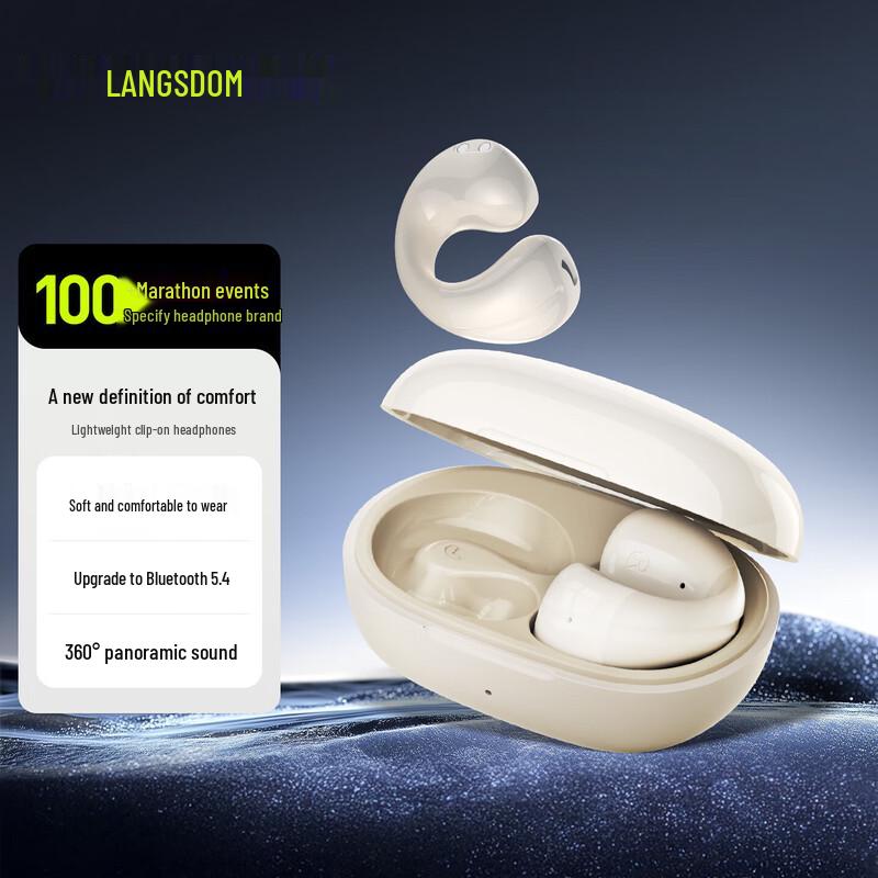 

Lanston TS22 Open-Ear Clip Bluetooth Headphones