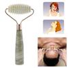 2 Stück Natürlicher Jade Massage Roller Gesichtsroller Facelifting Anti-Falten Gesichtsentspannung Lifting Schlankheitsrad Beauty-Stick