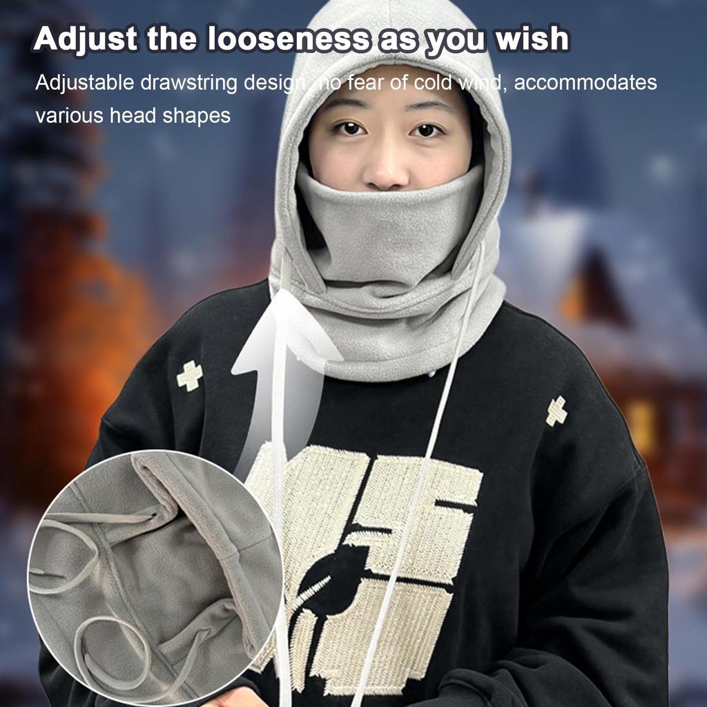 Winter Face Cover Neck Warmer Cold Weather Hood Winter Full Face Masque For Cycling Camping Hiking Ice Fishing Motorcycle Riding