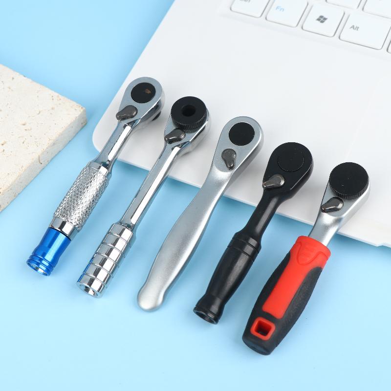 72-Tooth Anticorrosion Bidirectional Wrench 1/4 Inch Mini Ratchet Wrench Magnetic Reversible Ratchet Wrench Household Tool