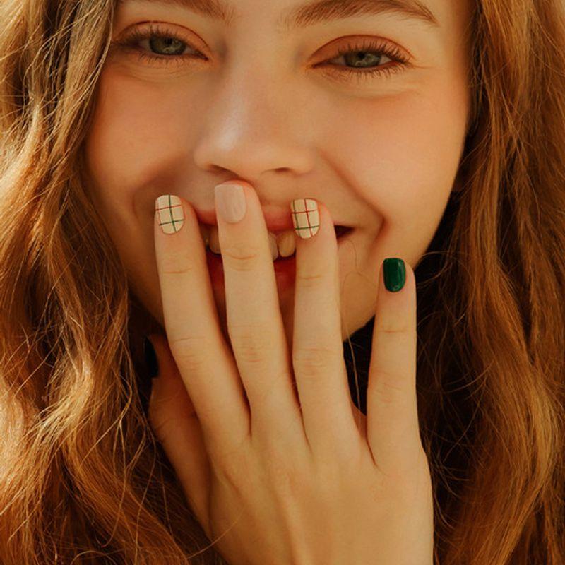 Reusable Nail Tips Delight Green (Short Square)