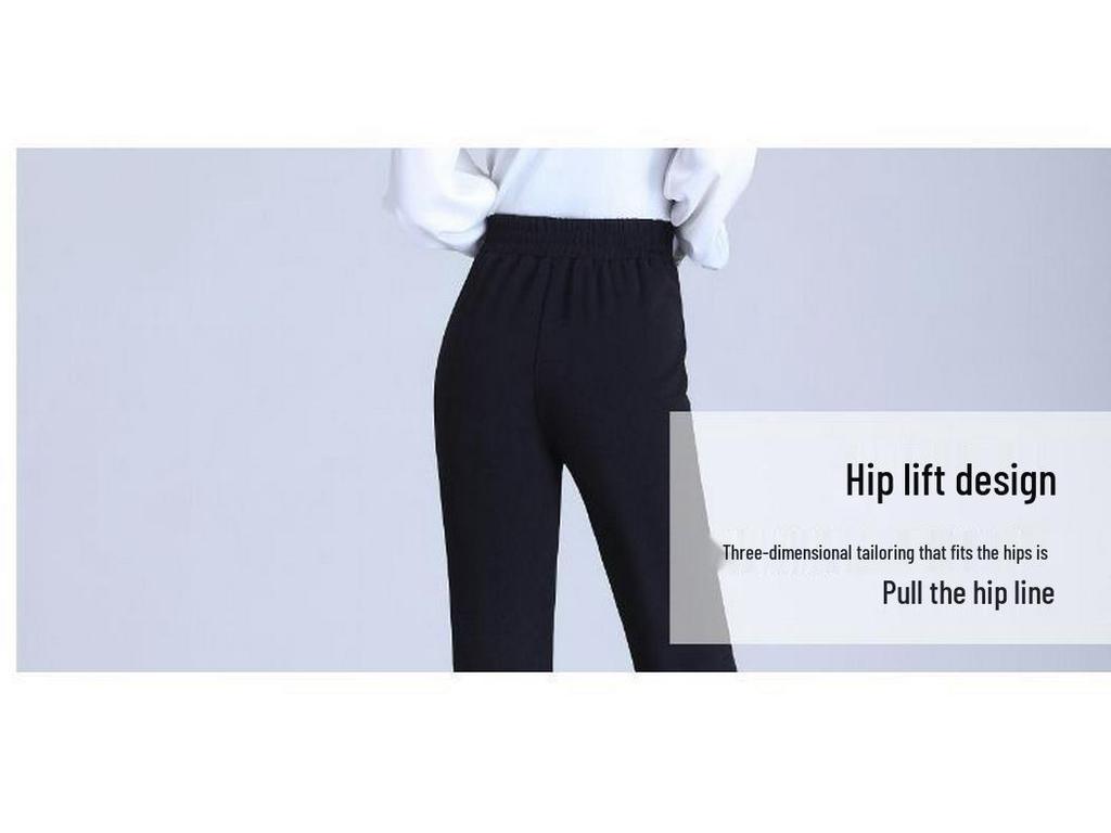 Women's Spring High-Waisted Flared Suit Pants - Slimming, Versatile, and Comfortable Wide-Leg Design