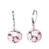 Fashion Women Faux Opal Round Soccer Dangle Leverback Earrings Jewelry Gift