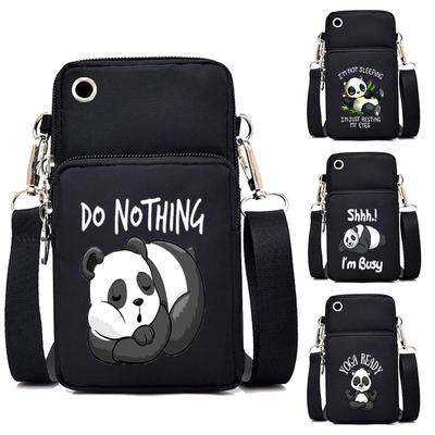 Tecknad Kvinnlig Telefonväska Panda Plånbok Väska Påse Unisex Telefonväska