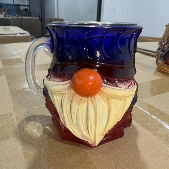 Obrázková kniha Hrnek 3D Kniha Stohovací Hrnek Ručně Kreslený Literární Hrnek na Kávu pro Milovníky Knih Učitele Knihovníky