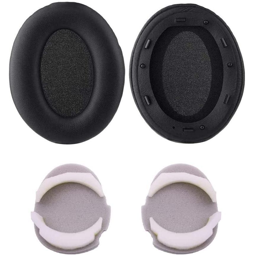 wh-1000xm3 ear pads replacement ear pads protein PU leather Compatible with Sony wh-1000xm3 wireless noise canceling headphones (black)