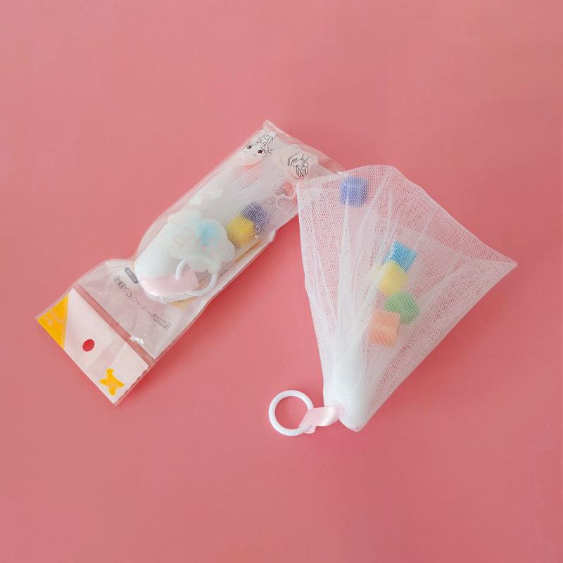 Bubble Net Soap Saver Bag Bath Shower Travel Foaming Mesh Net Cleansing Delicate Foam Network Bathroom Bath Washing Cleanser