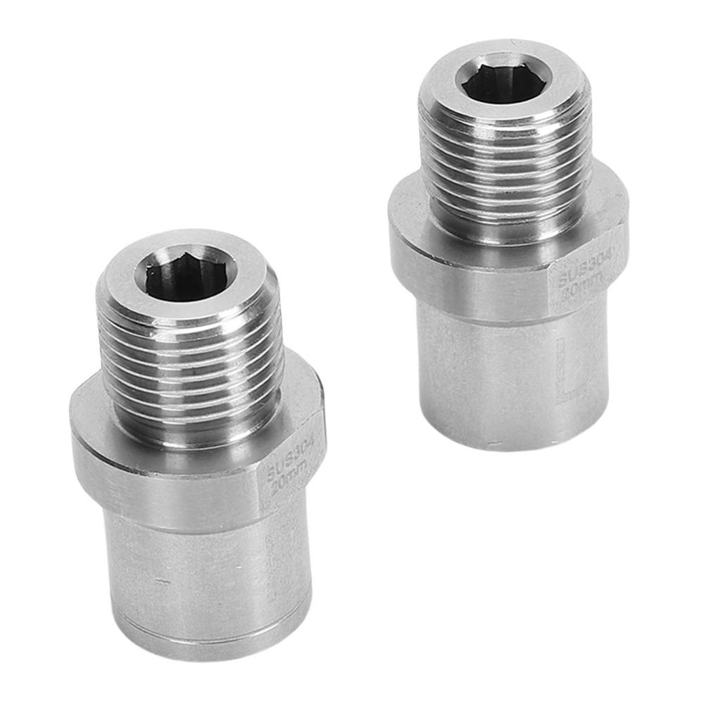 2PCS 1/2 Inch Female To 9/16 Inch Male Thread Bicycle Pedal Adapters Bicycle Maintenance