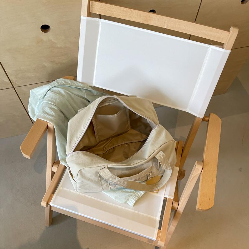 Lightweight Large Capacity Travel Bag solid color Women's Shoulder Bag Commuter Tote Bag