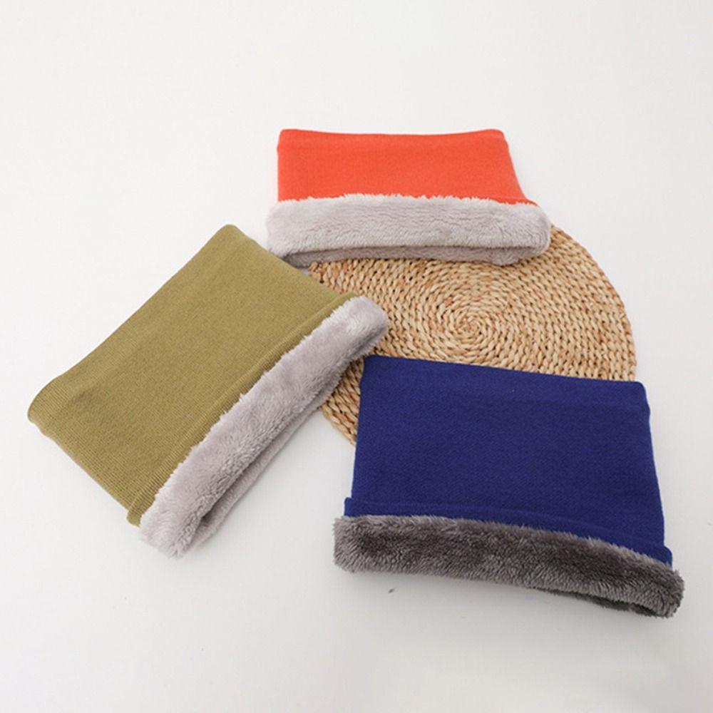 Cold-proof Neck Warmer Soft Face Cover Versatile Scarves  for Women Men