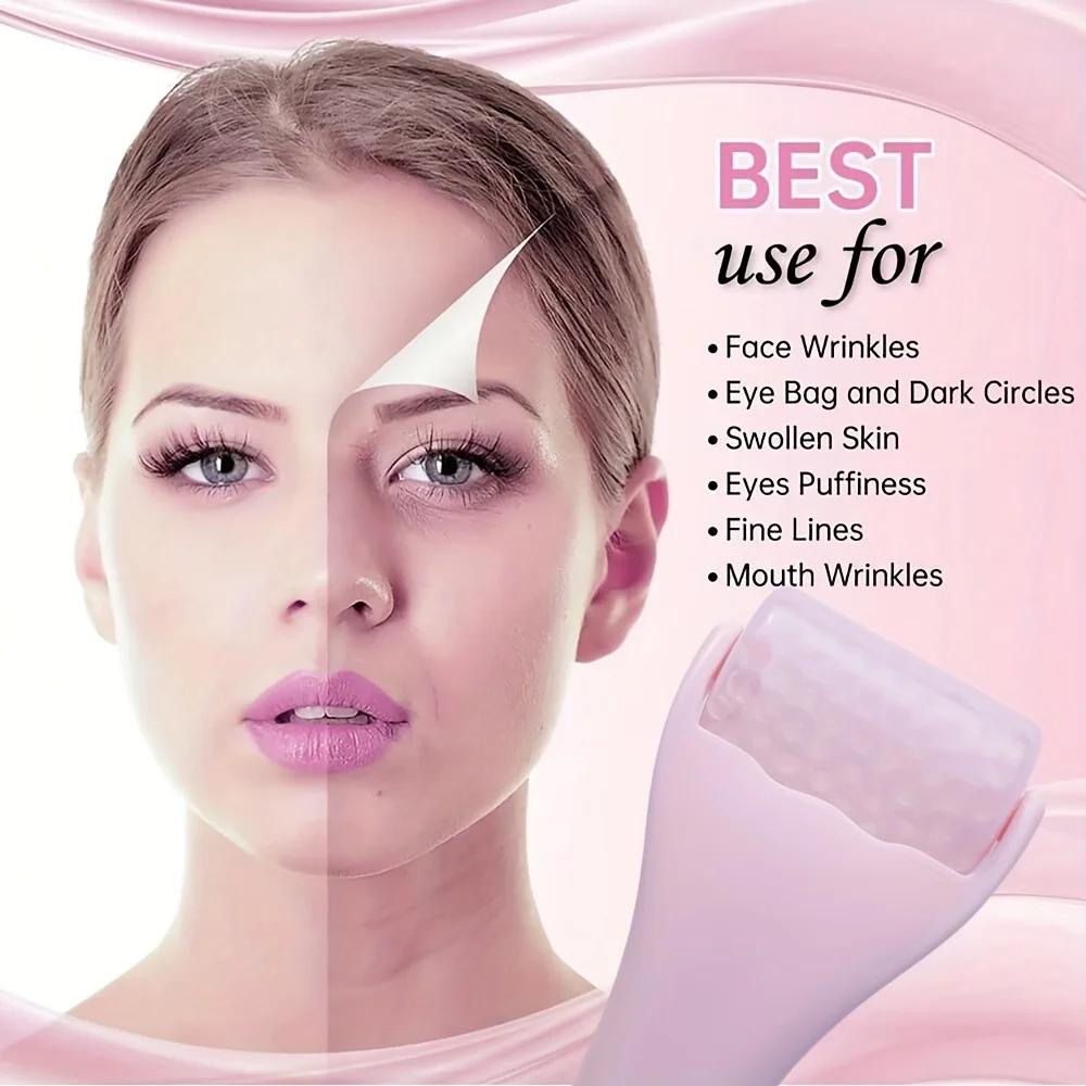 Skin Care Face Roller Cool Ice Roller Massager Household Skin Tighten Device Firming Skin Relieving Fatigue Anti Aging Massager