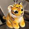 Soft Tiger Pendant Decorative Charm with Hanging Loop for Kids,
