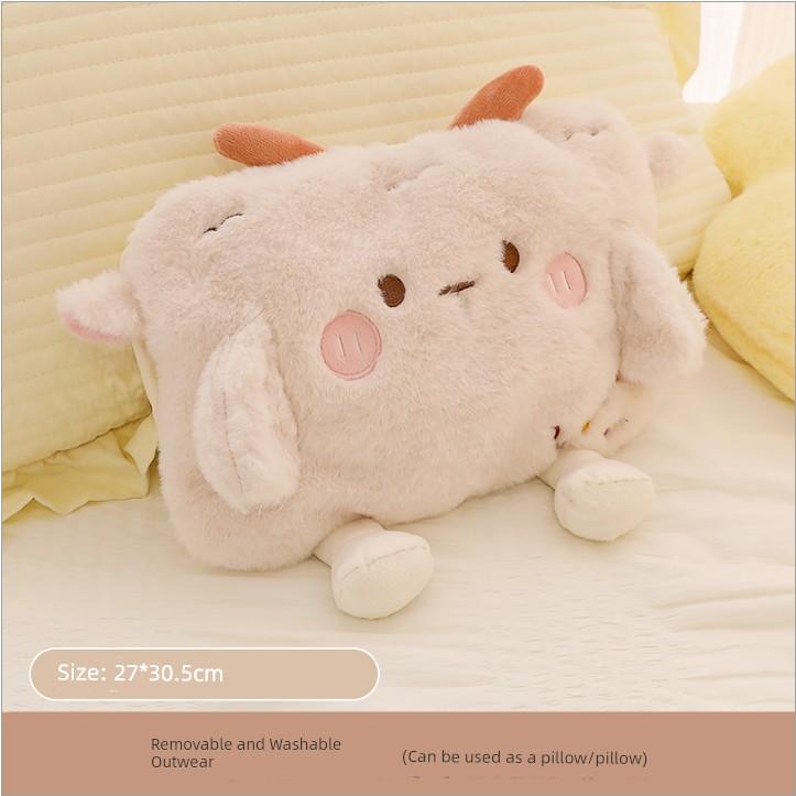 Hot Water Bag Charging Winter Cute Stuffed Hand Warmer Explosion-Proof Genuine Goods Hot-Water Bag Girls Belly Compress Electric Warmer