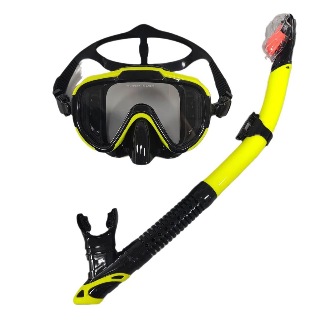Unisex Adult Large Frame Silicone Diving Mask & Snorkel Set