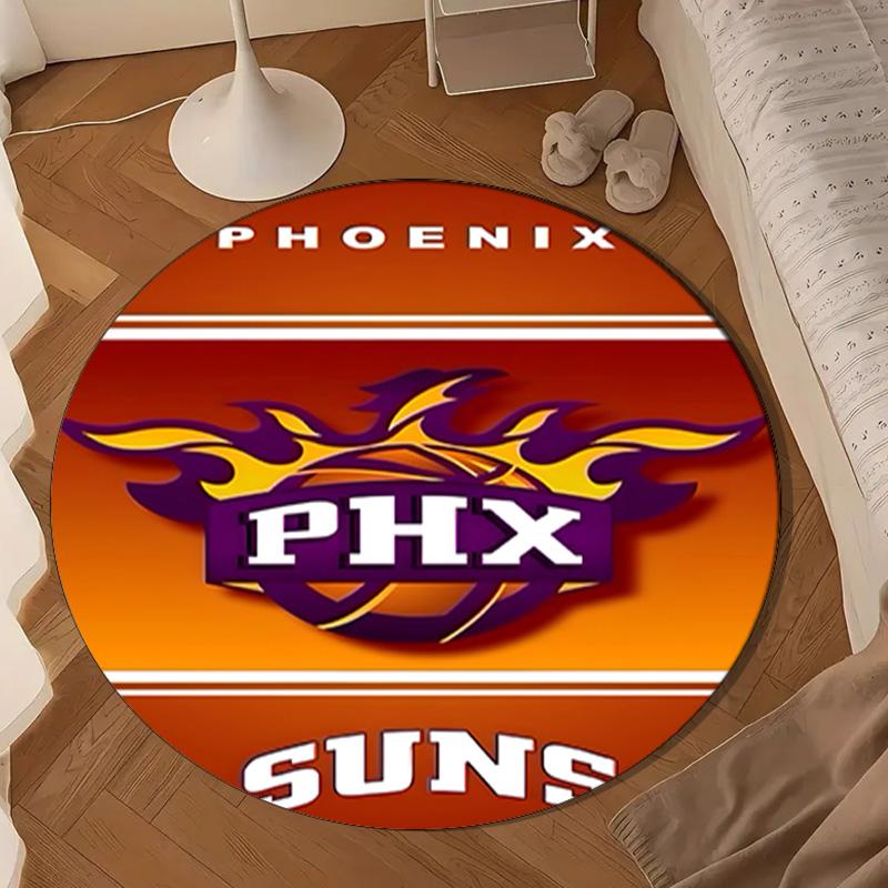Suns Basketball Artwork Round mat, Anti-slip Circle Carpet Chair rug For livingroom,Bedroom, doormat home decor Gift Christmas Gifts