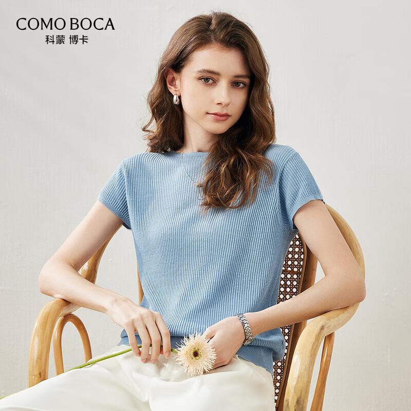 Women s Spring/Summer Linen Blend Round Neck Short Sleeve T-Shirt L