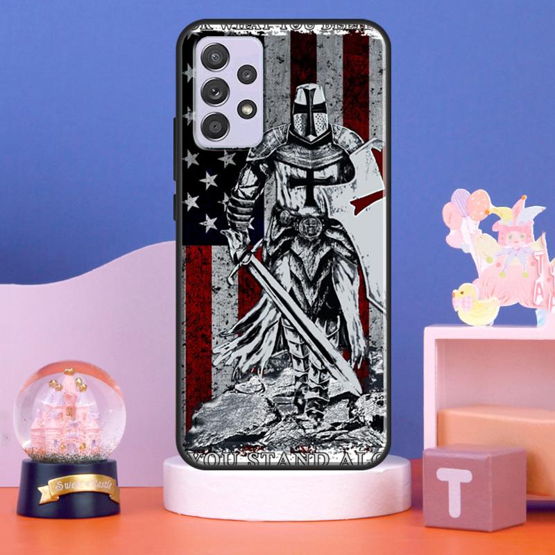 Christian Templar Knights Case For Samsung Galaxy A32 A52 A12 A16 A26 A36 A56 A15 A35 A55 A34 A54 A13 A33 A53 A17 A06