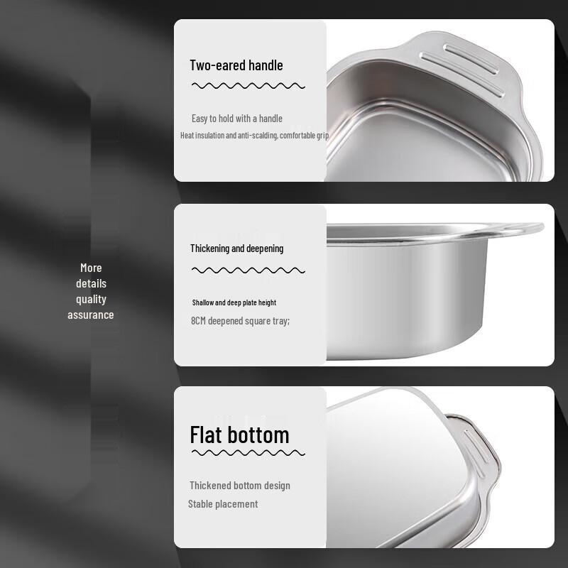 Commercial Stainless Steel Deep Roasting Pan