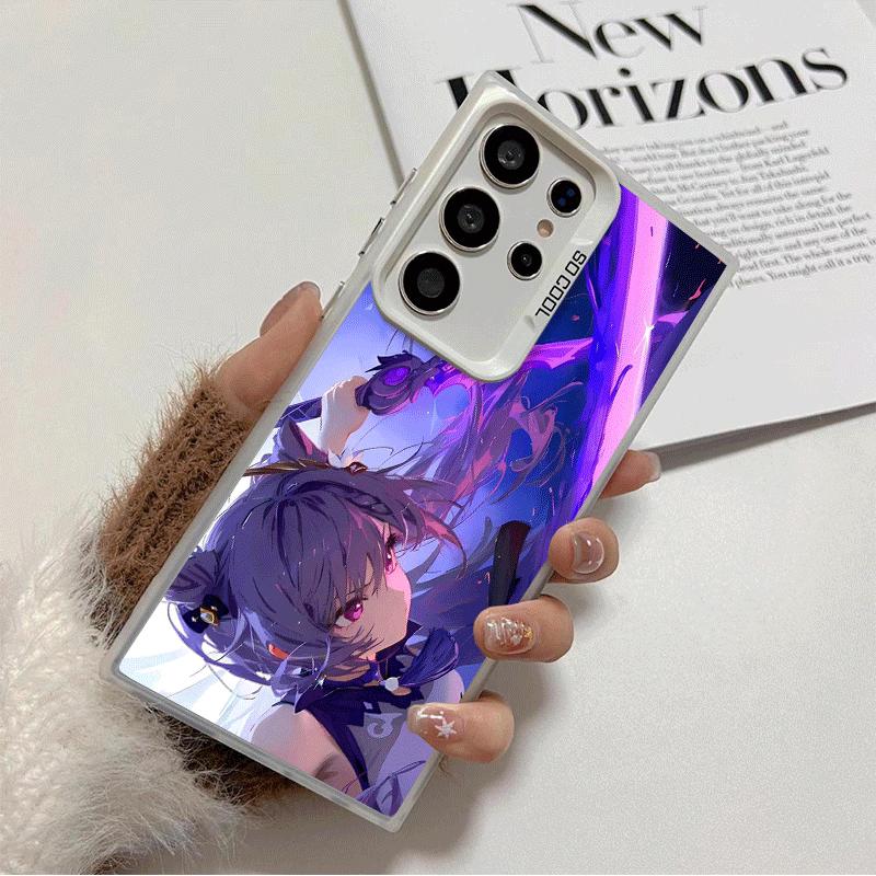 

Genshin Impact Keqing Soft Phone Case for Samsung Galaxy S24 S25 FE S26 Edge S23 Ultra S22 Plus S21 + Shockproof Cover Back Shel Samsung S26