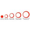 DIY 3D Circles Ring Wall Stickers Indoor Home Decoration Removable New