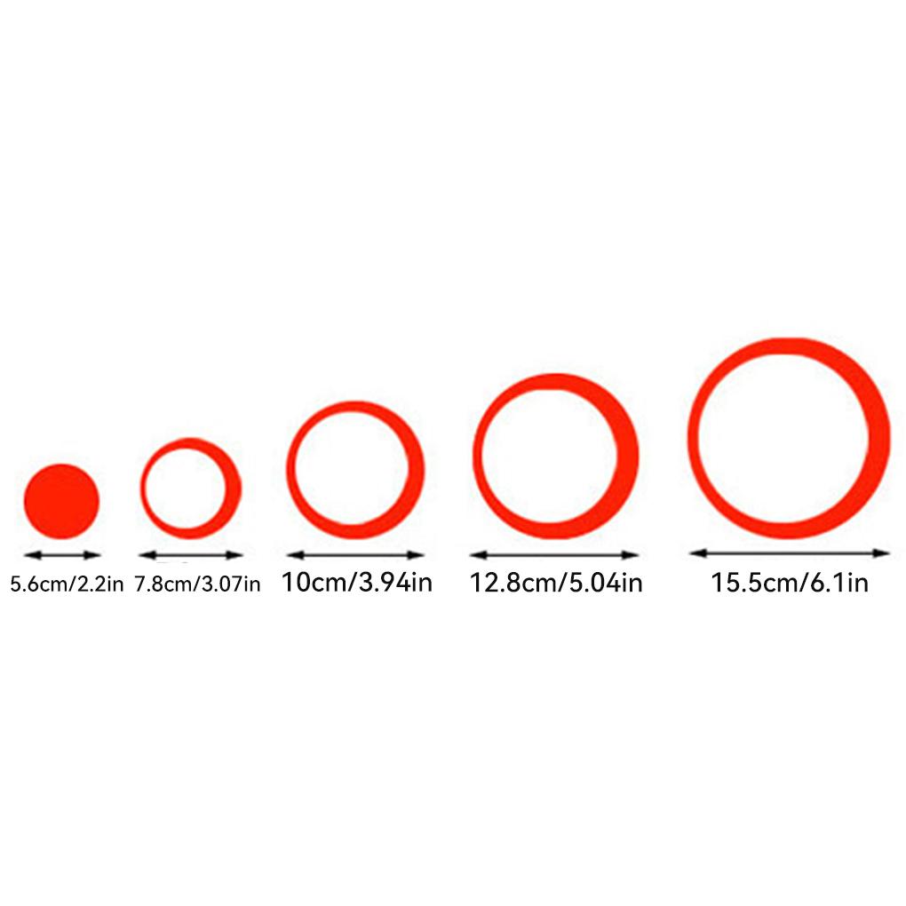 DIY 3D Circles Ring Wall Stickers Indoor Home Decoration Removable New