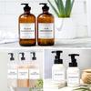 16 PCS Waterproof Labels for Glass/Plastic Bottles, Bathroom/Kitchen Hand Soap Dispenser Label Stickers, Removable Cleaning Labels for Lotion,