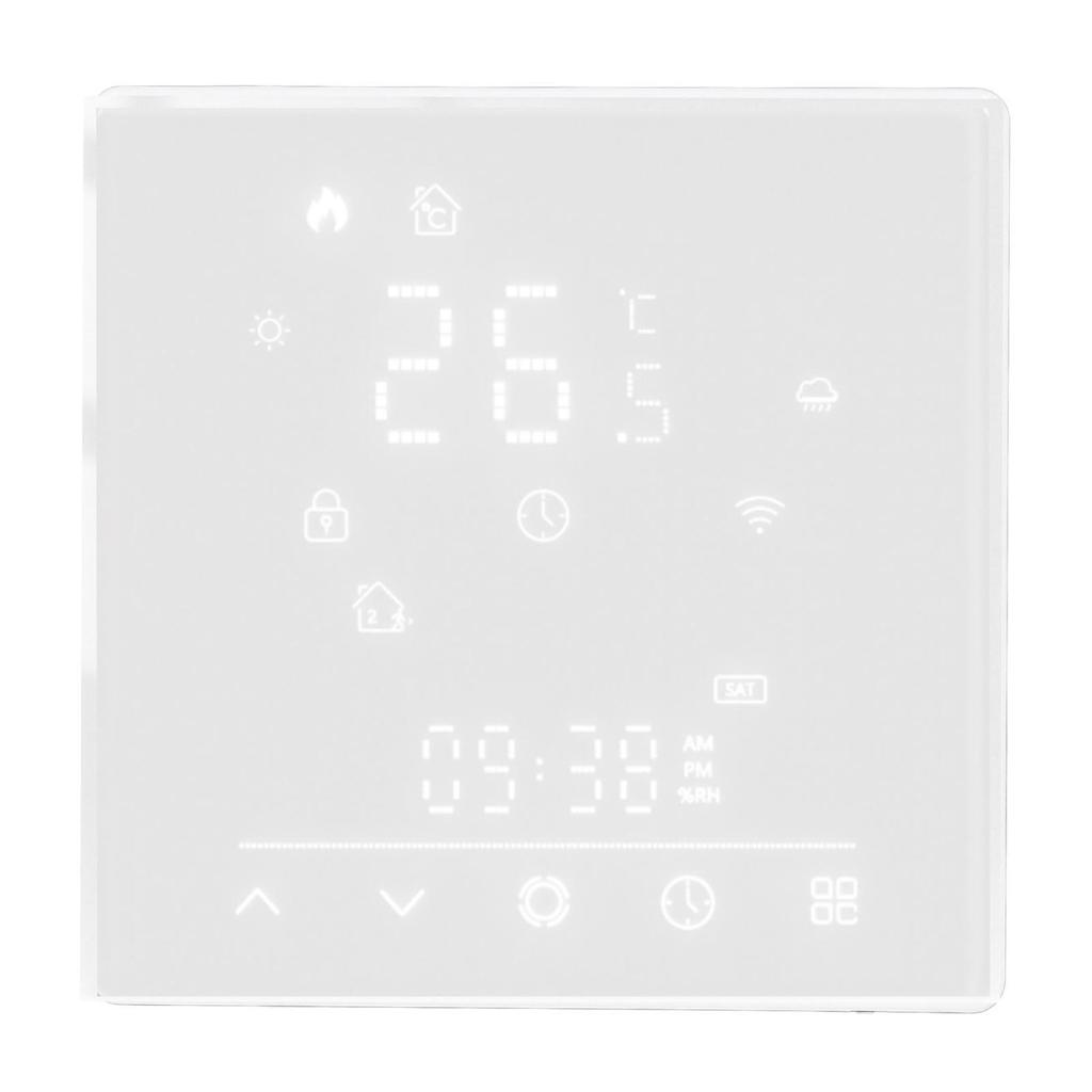 Smart Thermostat Electric Heating Smart Temperature Control Switch for Home 16A 95240V AC White