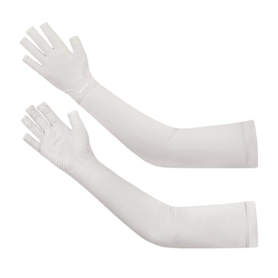 Men Sun Protection Gloves, Open Finger Driving Gloves, Anti-slip Palm, Cooling UV Protection Gloves for Summer Cycling Hiking