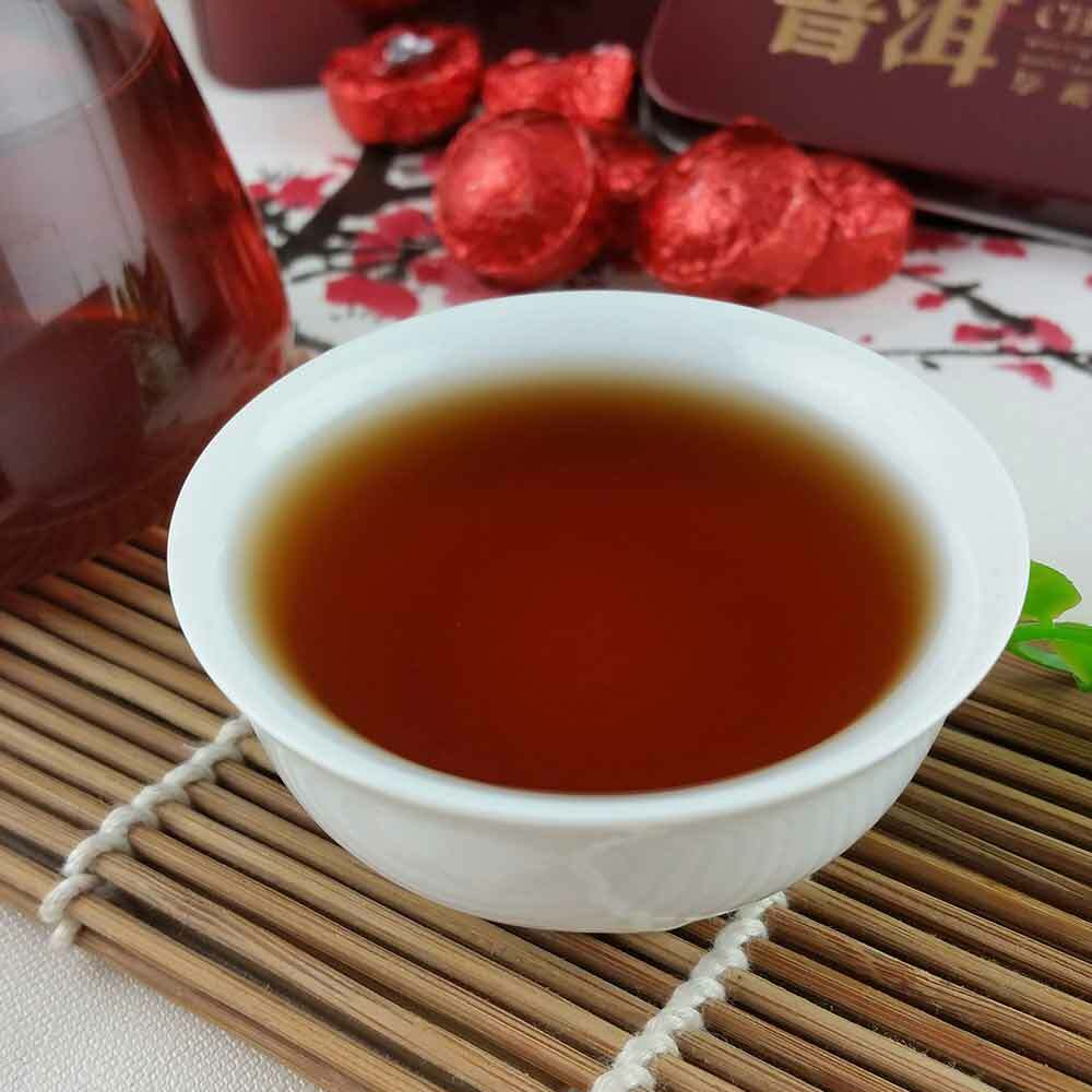 2021/2022 Yr Rose Mini Ripe Puer Tuocha, Yunnan Shu Pu Er Puerh Gift Packing 75g