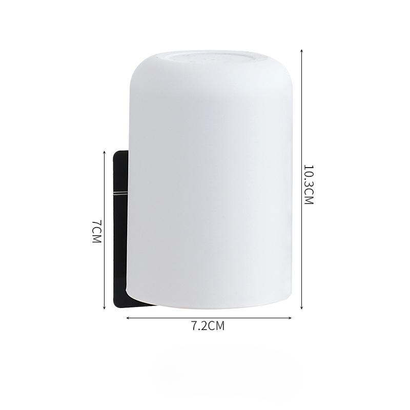 

Чашка для мытья с держателем для зубной щетки Чашка для щетки Бытовая пластиковая настенная полка для мытья Чашка для зубной щетки 10.3*7.2*7cm белый