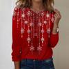Long Sleeve Shirts For Women Cute Print Graphic Tees Blouses Casual Plus Size Basic Tops Pullover