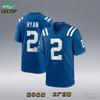 Indianapolis Colts NFL Football Jersey Custom Embroidered Number 2 5 28 Men Women Sportswear Winter