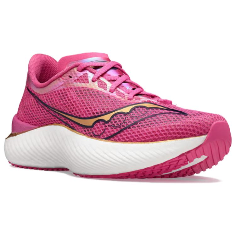Saucony Endorphin Pro 3 Abrasion Resistant Low top Running Shoes Women's Pink White S10755-40