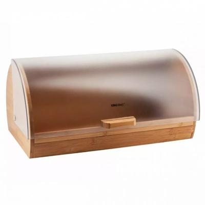 Bamboo and Acrylic Bread Bin Kinghoff Kh-3216