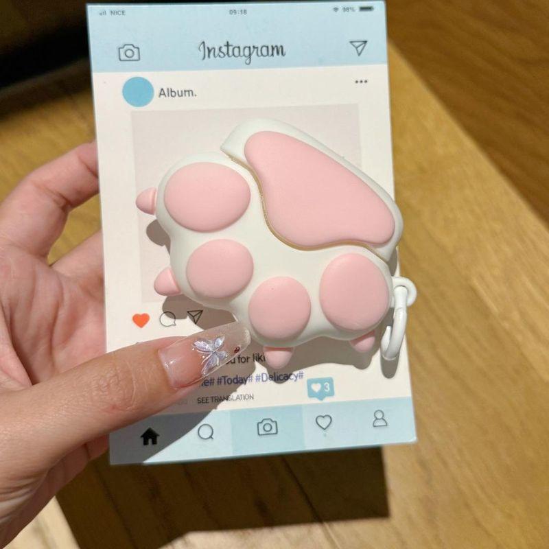 

Paw for Xiaomi Xiaomi Buds5 Earphone Case Redmi Redmi Buds6pro Protective Case Buds6 Youth Active Silicone Drop-Resistant Buds4 Soft Case for Women Xiaomi Buds5 Pink White Cat s Claw [Single Shell]]