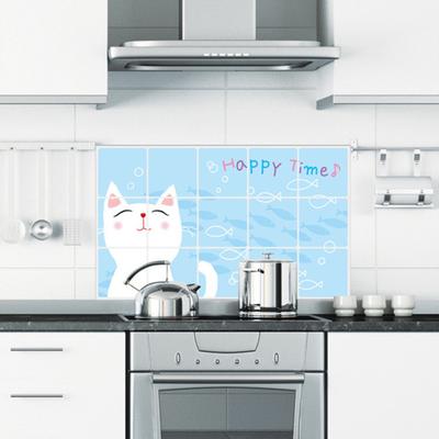 Oil Proof Kitchen Wall Sticker Stove Splash-Proof Wall Protector Waterproof Heat Resistant Self-Adhesive Sticker for Kitchen Dining Room Countertop