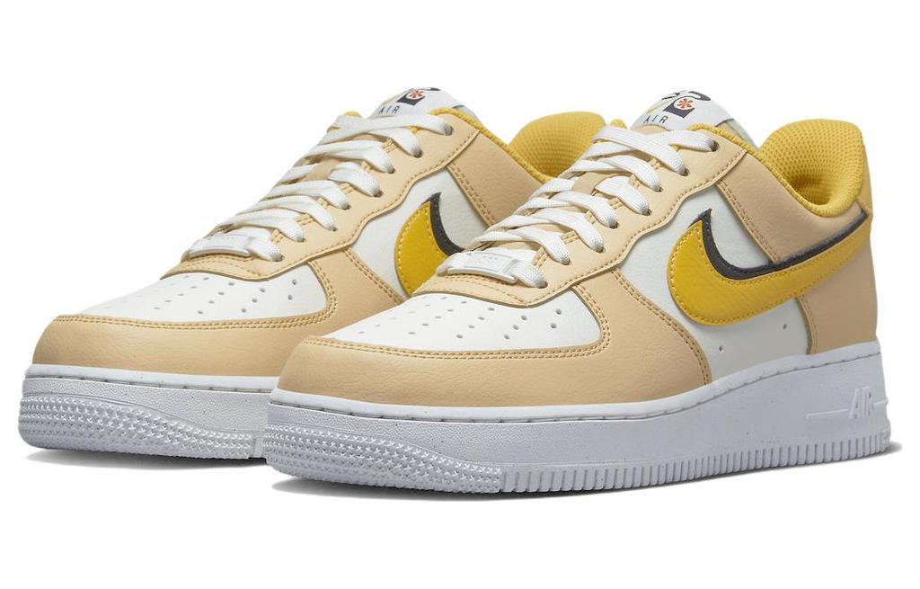 Nike Air Force 1 Low '07 Lx '82 Double Swoosh Sail Yellow Ochre Women's DX6065-171