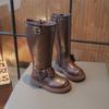 Winter New Korean Style Girls High Boots with Cotton To Keep Warm and Fashionable Sweet Bow Fashion Boots