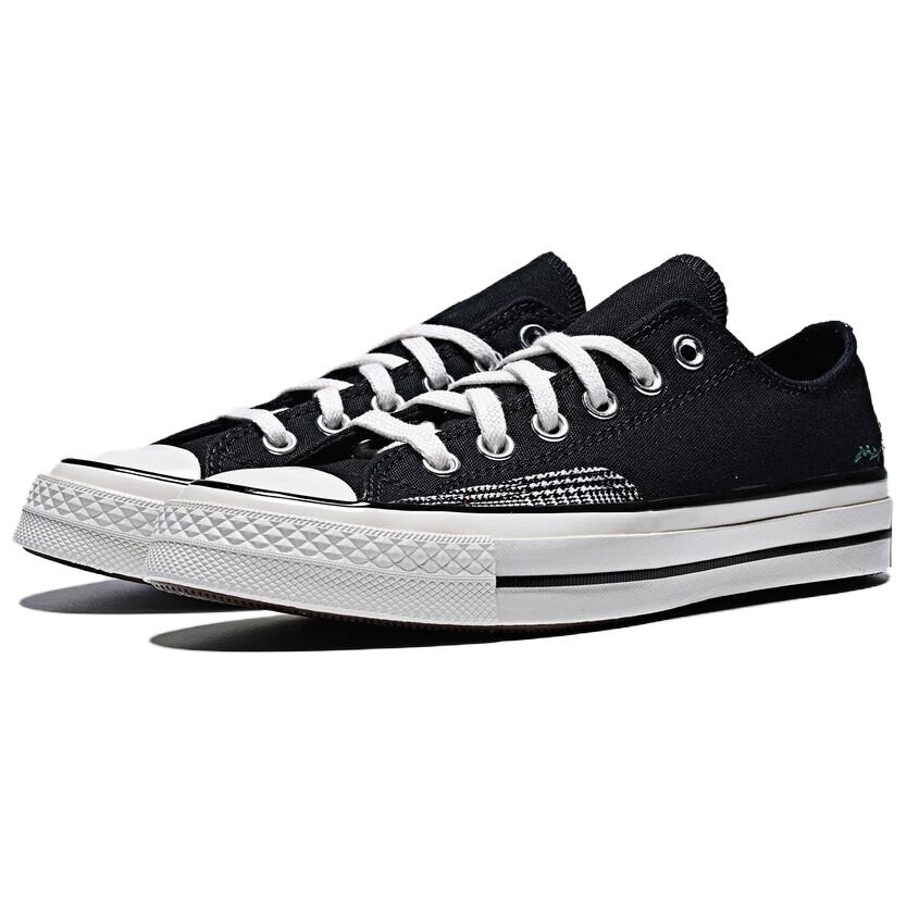 Converse CHUCK TAYLOR 70S SEASONAL comfortable versatile durable low-top canvas shoes for women in black