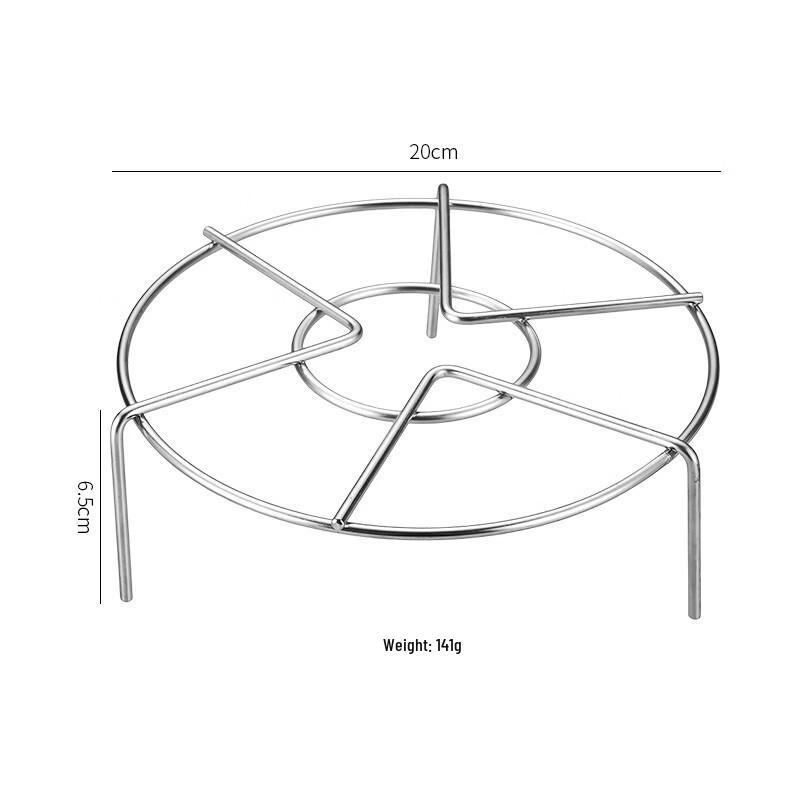 304 Stainless Steel Steaming & Pot Stand Racks (2-Pack)