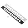 1Pc Metal Network 10-Port 1U Empty Blank Patch Panel For Standard Keystone Rack Mount Network Cable Management