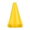 6pcs 18cm Football Cone Football Barriers Plastic Marker Holder Accessory (Yellow)