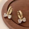 Fashion Copper Alloy Zircon Jewellery Drop Earrings For Women Wedding Party Gifts