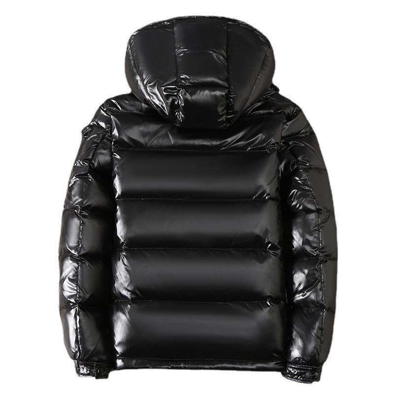 Winter New Fashion Couple Wear Men's Down Jacket Men's and Women's Short Outdoor Thickened Hooded Leave-in Jacket