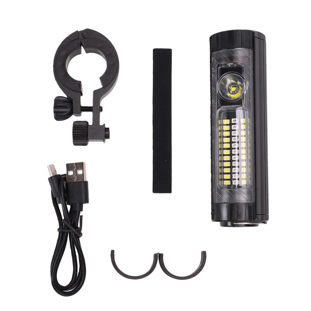 Bike Headlight Rechargeable Magnetic Base Digital Display Water Proof Front Bike Light